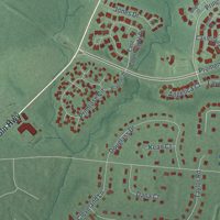 Second close-up of the map of Heathcote, New Jersey print showing more streets and buildings