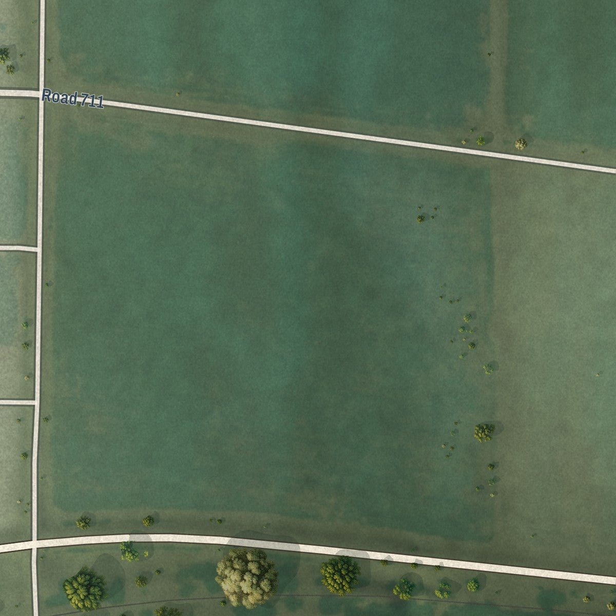 Second close-up of the map of Hendley, Nebraska print showing more streets and buildings
