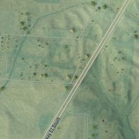 Second close-up of the map of Henning, Tennessee print showing more streets and buildings
