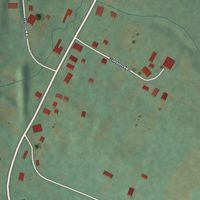 Second close-up of the map of Henrietta, Pennsylvania print showing more streets and buildings