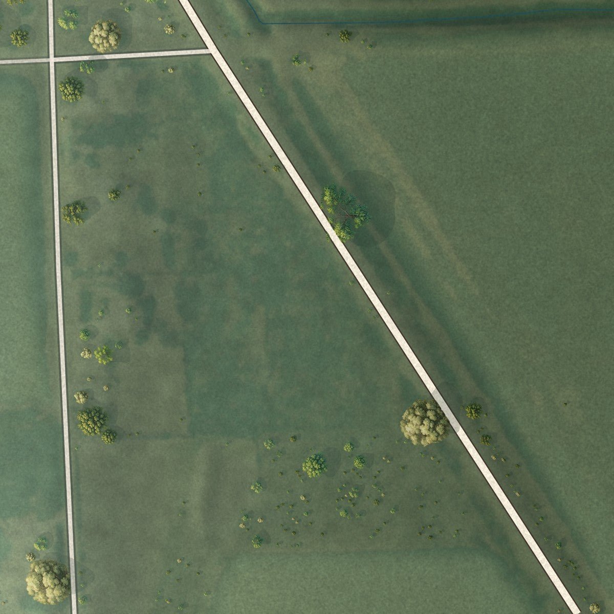 Second close-up of the map of Herman, Nebraska print showing more streets and buildings