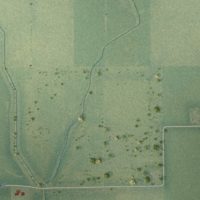 Second close-up of the map of Hillcrest, Illinois print showing more streets and buildings