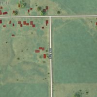 Second close-up of the map of Hillsboro, Iowa print showing more streets and buildings
