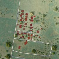 Second close-up of the map of Hilltop, Starr County, Texas print showing more streets and buildings