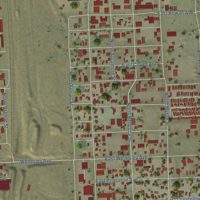 Second close-up of the map of Hillyard, Washington print showing more streets and buildings