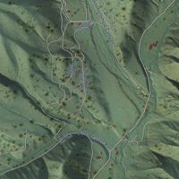Second close-up of the map of Hobble Creek, Utah print showing more streets and buildings
