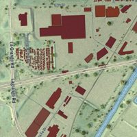 Second close-up of the map of Hodgkins, Illinois print showing more streets and buildings