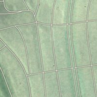 Second close-up of the map of Hoes Heights, Maryland print showing more streets and buildings