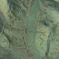 Second close-up of the map of Holman, New Mexico print showing more streets and buildings