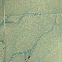 Second close-up of the map of Home, Kansas print showing more streets and buildings