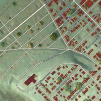 Second close-up of the map of Homestead, Pennsylvania print showing more streets and buildings