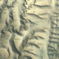 Second close-up of the map of Hondo, New Mexico print showing more streets and buildings
