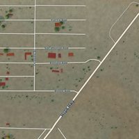 Second close-up of the map of Hope, New Mexico print showing more streets and buildings
