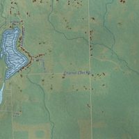 Second close-up of the map of Horton, Michigan print showing more streets and buildings