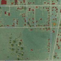 Second close-up of the map of Howard City, Michigan print showing more streets and buildings