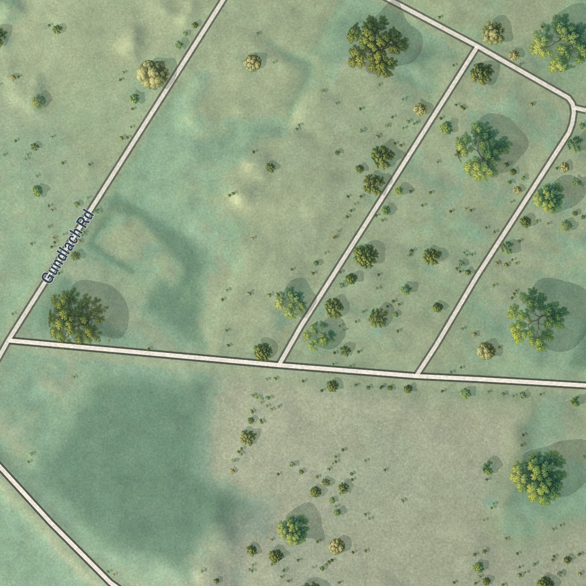 Second close-up of the map of Hurontown, Michigan print showing more streets and buildings