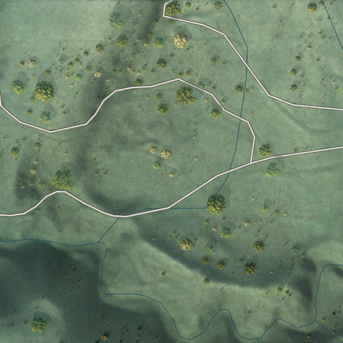 Second close-up of the map of Idanha, Oregon print showing more streets and buildings