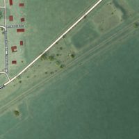 Second close-up of the map of Iliff, Colorado print showing more streets and buildings
