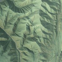 Second close-up of the map of Independence, Utah print showing more streets and buildings