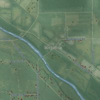 Second close-up of the map of Ingersoll, Michigan print showing more streets and buildings