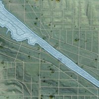 Second close-up of the map of Interbay, Washington print showing more streets and buildings