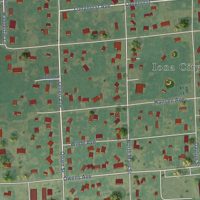 Second close-up of the map of Iona, Idaho print showing more streets and buildings