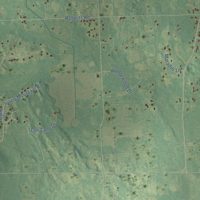 Second close-up of the map of Iosco, Michigan print showing more streets and buildings