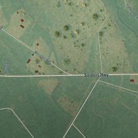 Second close-up of the map of Islandton, South Carolina print showing more streets and buildings