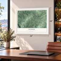 Jackson, Cambria County, Pennsylvania map, 18 x 24 inch print in a white frame in a home office