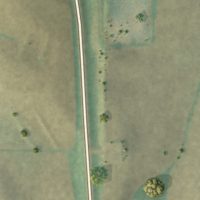 Second close-up of the map of Jacksonville, Iowa print showing more streets and buildings