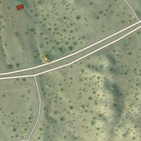Second close-up of the map of Jaconita, New Mexico print showing more streets and buildings
