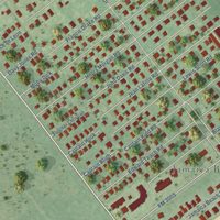 Second close-up of the map of Jamaica Beach, Texas print showing more streets and buildings