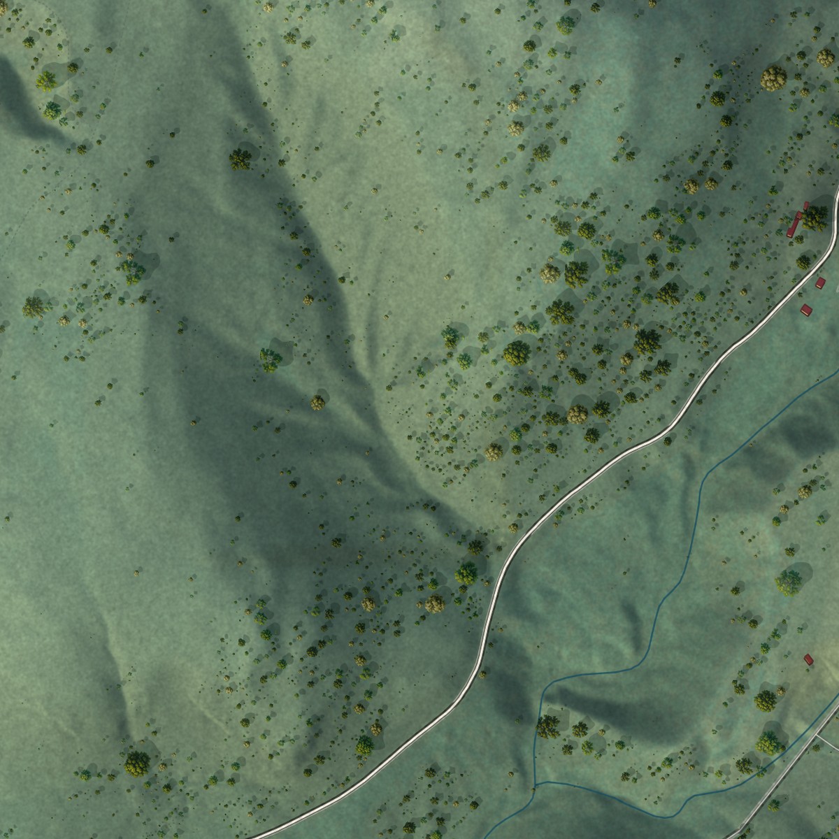 Second close-up of the map of Jardine, Montana print showing more streets and buildings