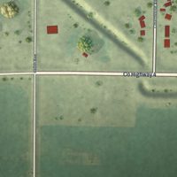 Second close-up of the map of Jeffers, Minnesota print showing more streets and buildings