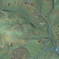 Second close-up of the map of Jefferson, Berks County, Pennsylvania print showing more streets and buildings