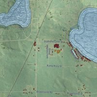 Second close-up of the map of Jefferson, Cass County, Michigan print showing more streets and buildings