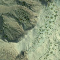 Second close-up of the map of Jemez Springs, New Mexico print showing more streets and buildings