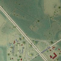 Second close-up of the map of Jennings, Florida print showing more streets and buildings