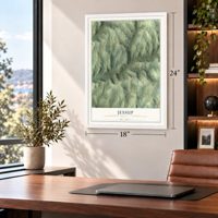 Jessup, Susquehanna County, Pennsylvania map, 18 x 24 inch print in a white frame in a home office
