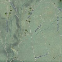 Second close-up of the map of Johnsville, California print showing more streets and buildings