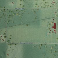 Second close-up of the map of Jolmaville, Wisconsin print showing more streets and buildings