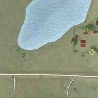 Second close-up of the map of Joplin, Montana print showing more streets and buildings