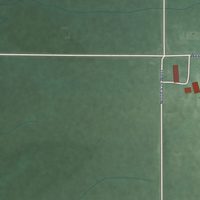 Second close-up of the map of Judyville, Indiana print showing more streets and buildings