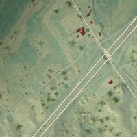 Second close-up of the map of Julesburg, Colorado print showing more streets and buildings
