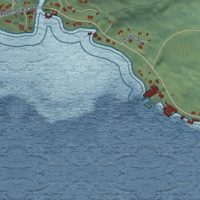 Second close-up of the map of Kake, Alaska print showing more streets and buildings