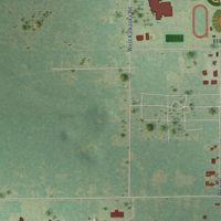 Second close-up of the map of Kalkaska, Michigan print showing more streets and buildings
