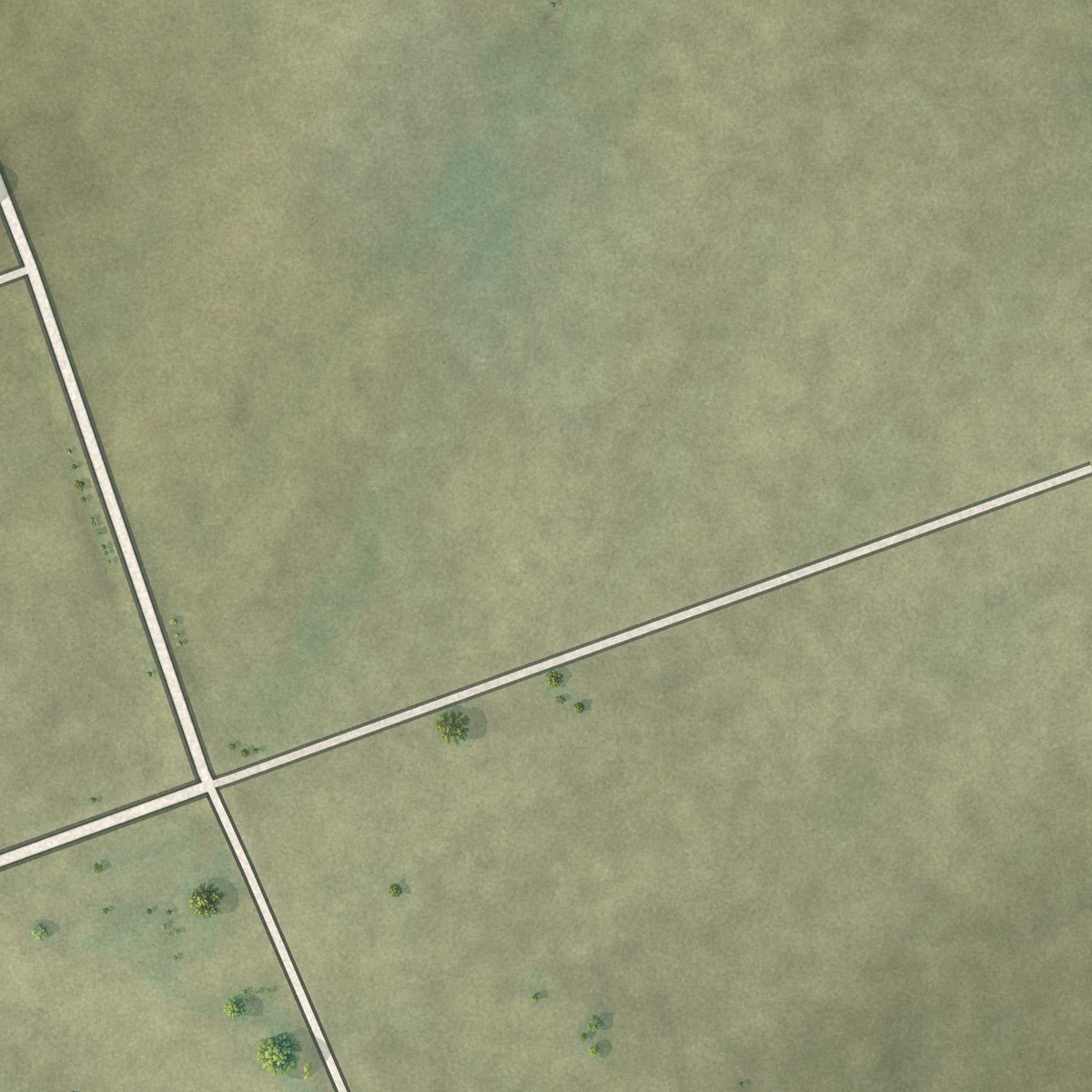 Second close-up of the map of Kaskaskia, Illinois print showing more streets and buildings
