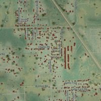 Second close-up of the map of Kathleen, Florida print showing more streets and buildings