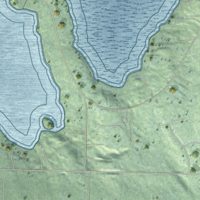Second close-up of the map of Kayak Point, Washington print showing more streets and buildings