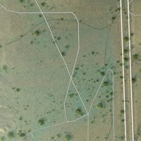 Second close-up of the map of Kaycee, Wyoming print showing more streets and buildings